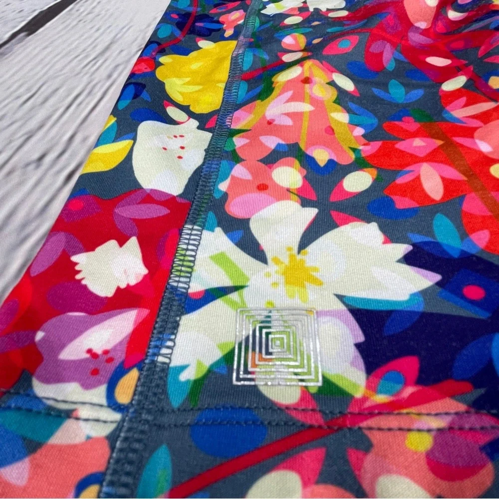 LULAROE Jade multicolor floral leggings, size L - Picture 4 of 13